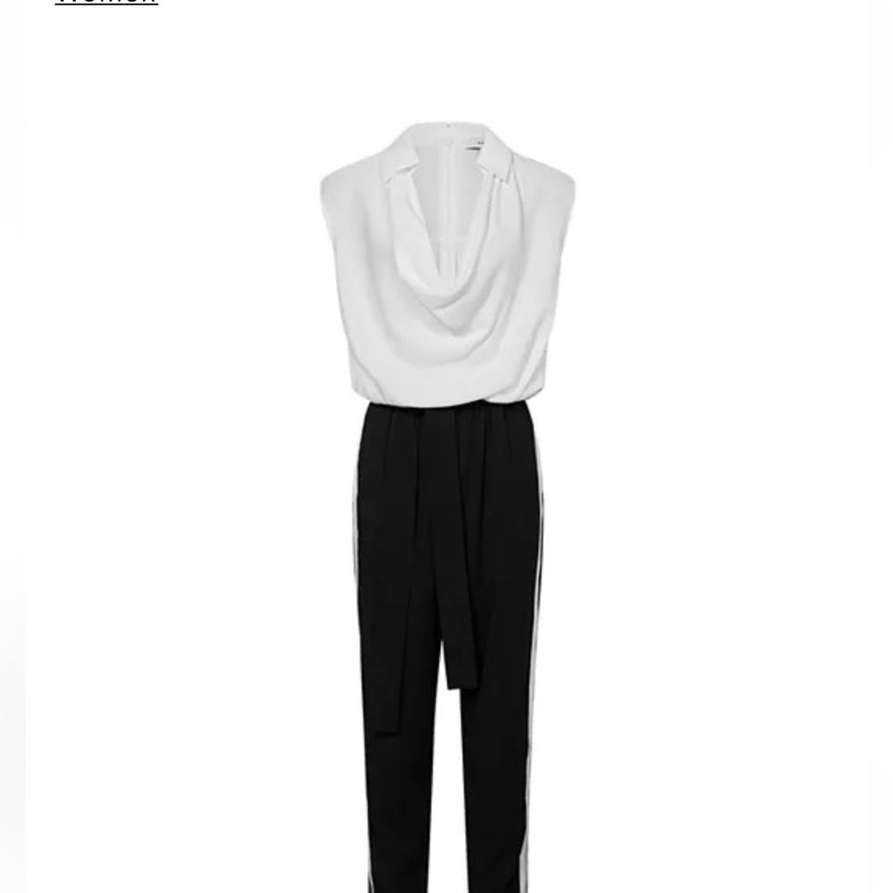 Reiss Black and White Jumpsuit